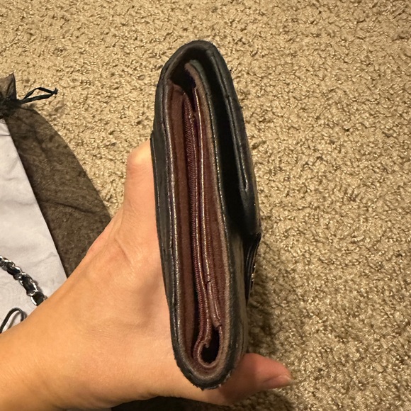 Chanel Classic Flap Long Wallet Quilted Black with COA - Picture 10 of 11